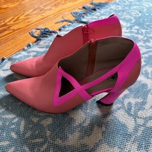 John Fluevog Pink and Fuchsia Heels